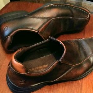 Skechers Size 7.5 Brown Dress Shoes